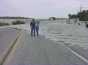 Hurricane Lili, LA Highway 1