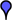 Small blue map location marker